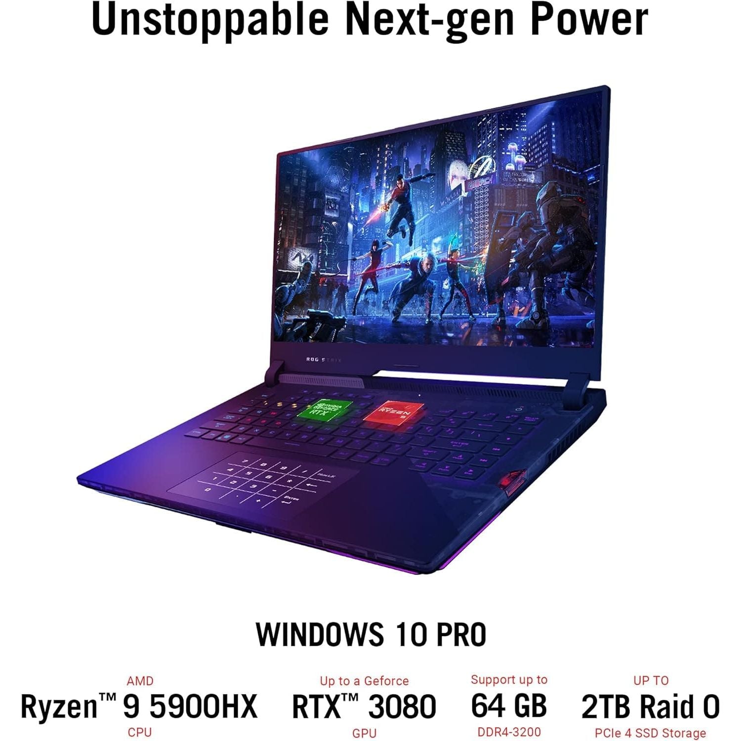 Buy Asus,Asus ROG Strix Scar 15 Gaming Laptop, 15.6" 300Hz FHD IPS, AMD Ryzen 9 5900HX, 32GB DDR4 RAM, 2TB SSD, NVIDIA GeForce RTX 3080, RGB Keyboard, Windows 11, Black - Gadcet UK | UK | London | Scotland | Wales| Near Me | Cheap | Pay In 3 | Laptops